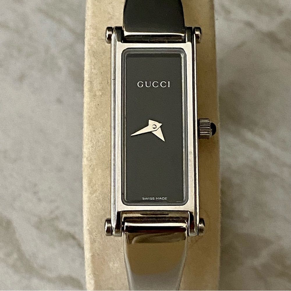 GUCCI Silver Black Dial 1500L Women’s Watch - Picture 2 of 16